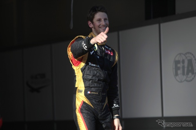 グロージャン（ロータス。3月17日、F1オーストラリアGP）