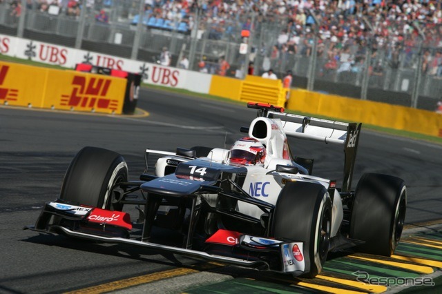 小林可夢偉（ザウバー。3月17日、F1オーストラリアGP）
