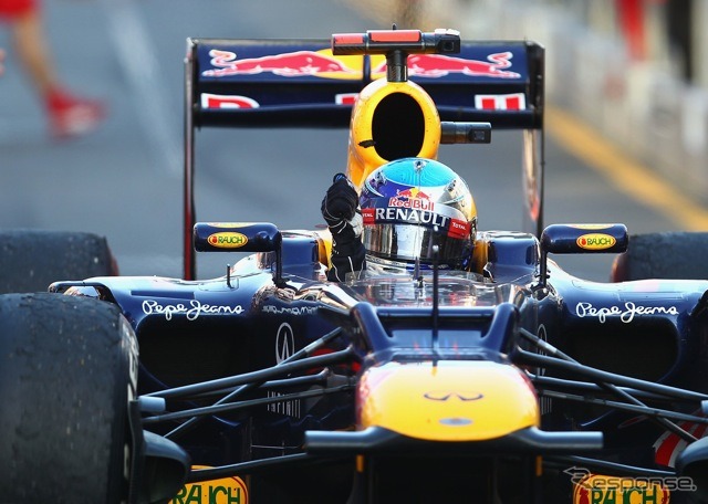 ベッテル（レッドブル。F1オーストラリアGP決勝）