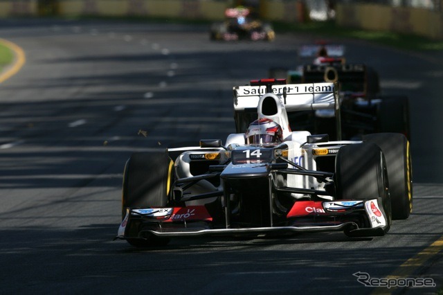 小林可夢偉（ザウバー。F1オーストラリアGP決勝）