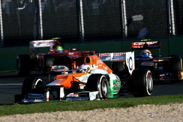 ディレスタ（フォースインディア。3月18日、F1オーストラリアGP）
