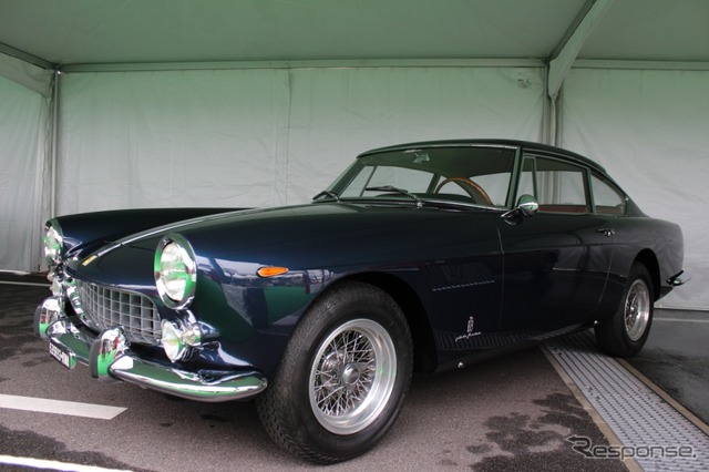 フェラーリ250GTE2+2 400SA(1961)エンツォの私用車だったクルマそのものでスーパーアメリカ用の大きなエンジンを搭載した試作車。