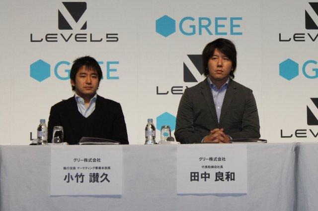グリー×レベルファイブ、業務提携による共同記者発表会 ― 日野社長「しっかり作品が楽しめれば、それはゲーム業界」
