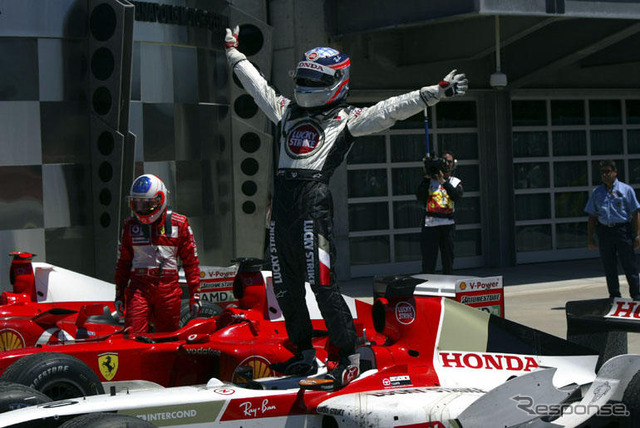 【F1アメリカGP】決勝…BARホンダ佐藤琢磨3位