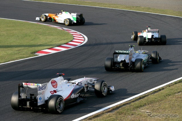 小林可夢偉（ザウバー。2011年10月9日、F1日本GP）