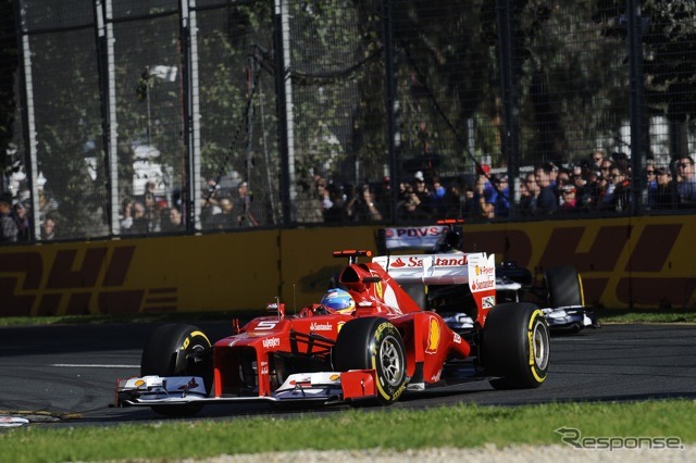 アロンソ（フェラーリ。F1オーストラリアGP）