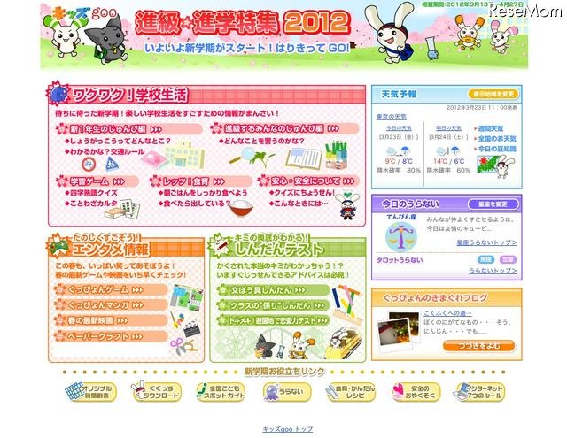 進級・進学特集 2012
