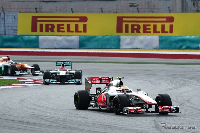 ハミルトン(マクラーレン。3月24日、F1マレーシアGP)