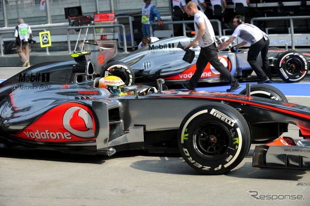 ハミルトン(マクラーレン。3月24日、F1マレーシアGP)