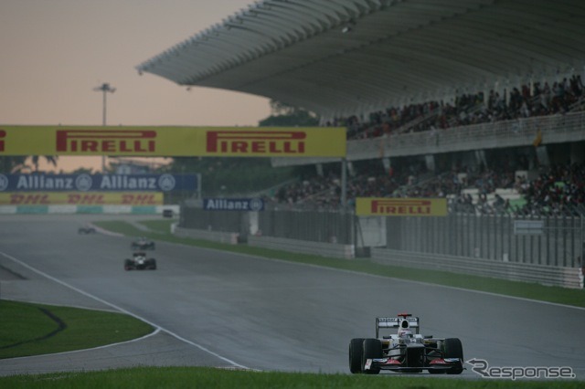 小林可夢偉(ザウバー。3月25日、F1マレーシアGP決勝)