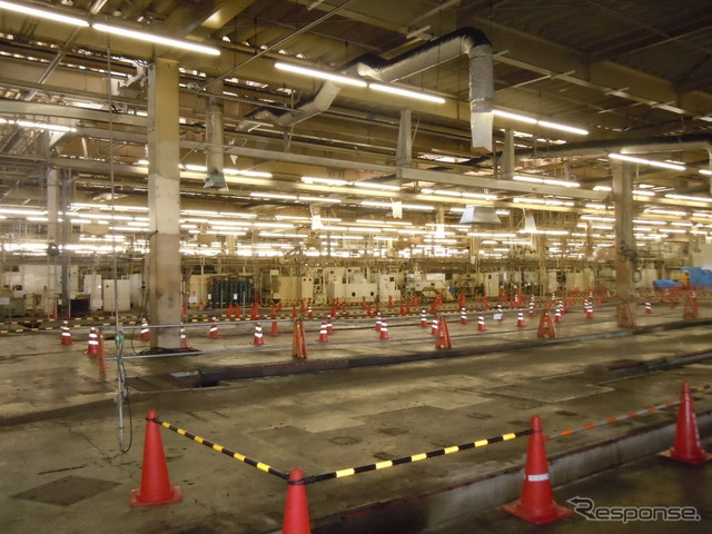 いわき工場内の地盤沈下個所