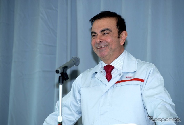 日産ゴーン社長いわき工場視察