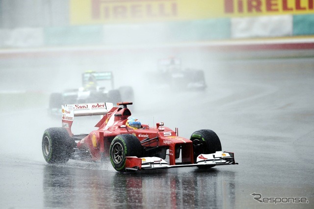 アロンソ（フェラーリ。3月25日、F1マレーシアGP）
