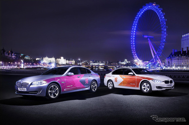 BMWのロンドン五輪公式車両、5シリーズと3シリーズ
