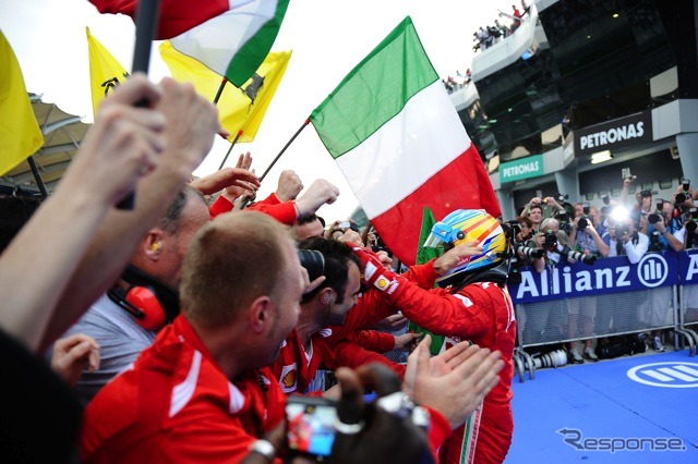 アロンソ（フェラーリ。3月25日、F1マレーシアGP）