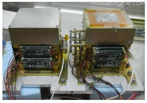 次世代型コンプトンカメラの原理実証モデルの写真
