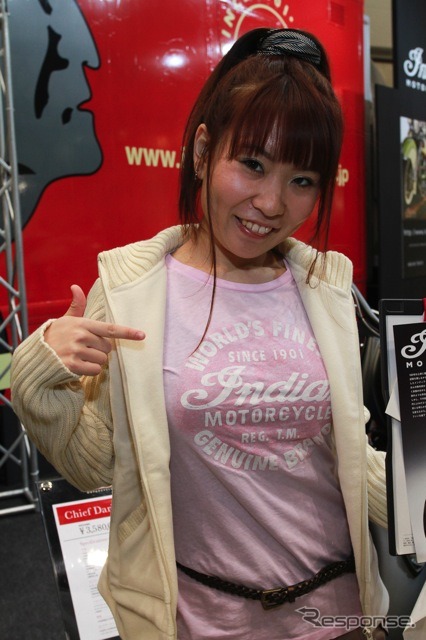 インディアン・コンパニオン(東京モーターサイクルショー12)