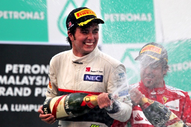 ペレス（ザウバー、F1マレーシアGP）