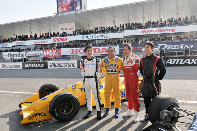 再度のF1マシン対決に、中嶋悟と星野一義が臨む(写真は3月3日の50周年ファン感謝デー初日)。