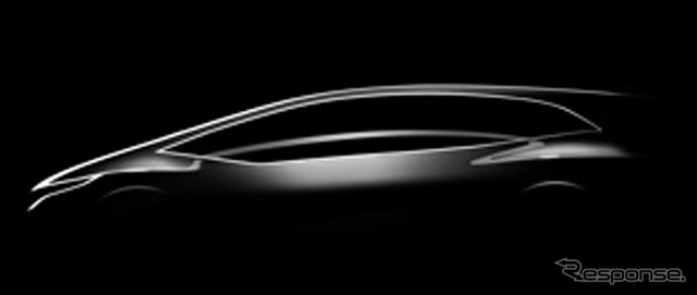 ホンダが北京モーターショー12で初公開するコンセプトカーの予告スケッチ