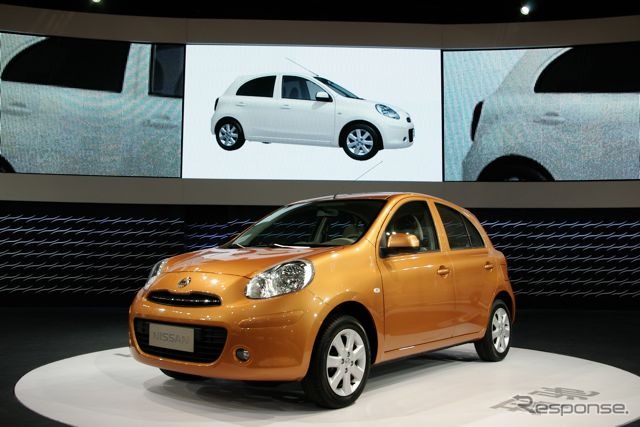前回の北京モーターショー10に出品された日産マーチ(参考画像)