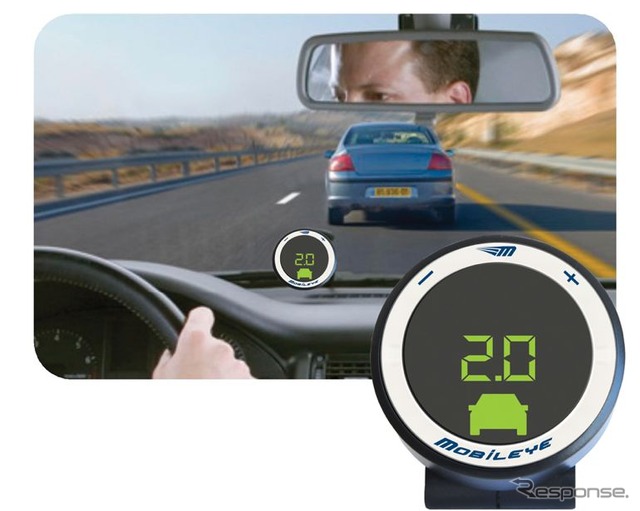 アイモバイルが発売する、Mobileye 衝突防止補助システム