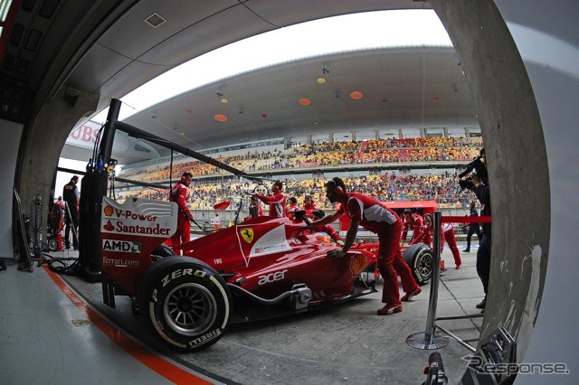 アロンソ（フェラーリ。4月13日、F1中国GP）
