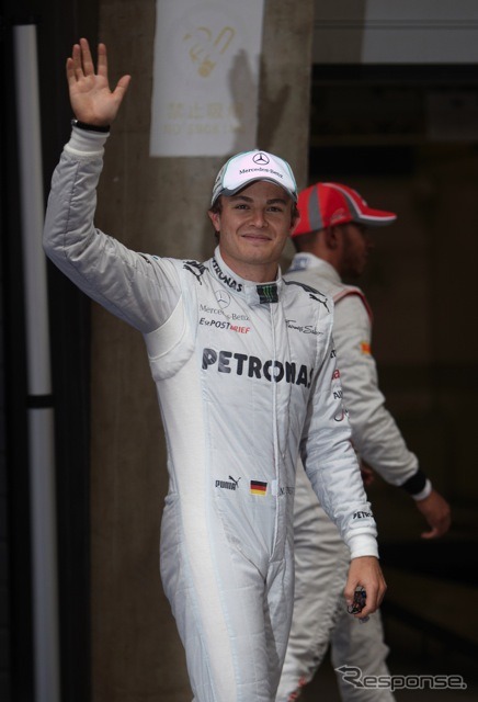 ロスベルグ(メルセデスAMG。4月14日、F1中国GP予選)