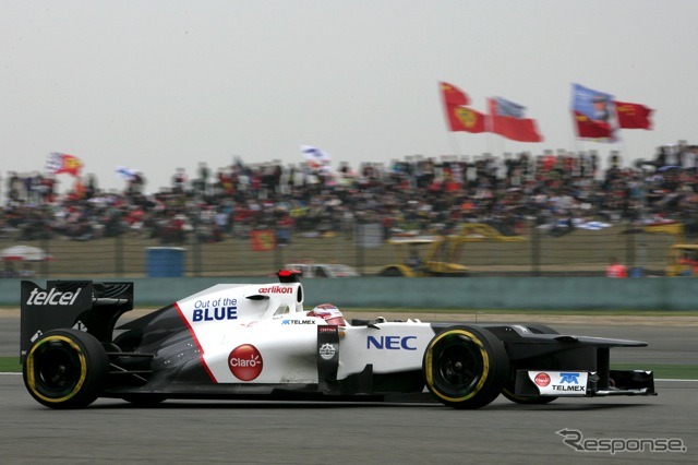 小林可夢偉（ザウバー。4月14日、F1中国GP予選）
