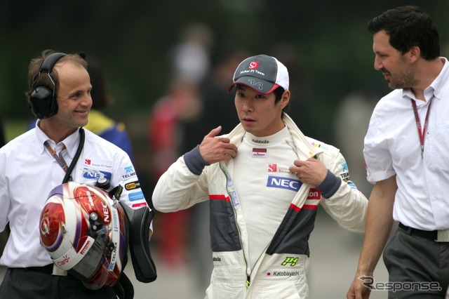 小林可夢偉（ザウバー。4月14日、F1中国GP予選）