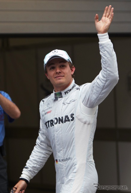 ロズベルグ（メルセデスAMG。4月14日、F1中国GP予選）