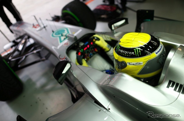 ロズベルグ（メルセデスAMG。4月13日、F1中国GP）
