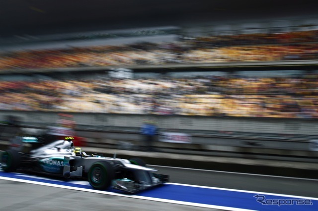 ロズベルグ（メルセデスAMG。4月13日、F1中国GP）