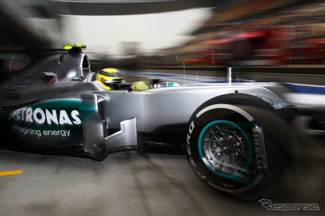 ロズベルグ（メルセデスGP。4月13日、F1中国GP）