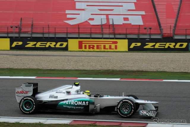 ロズベルグ（メルセデスGP。4月14日、F1中国GP）