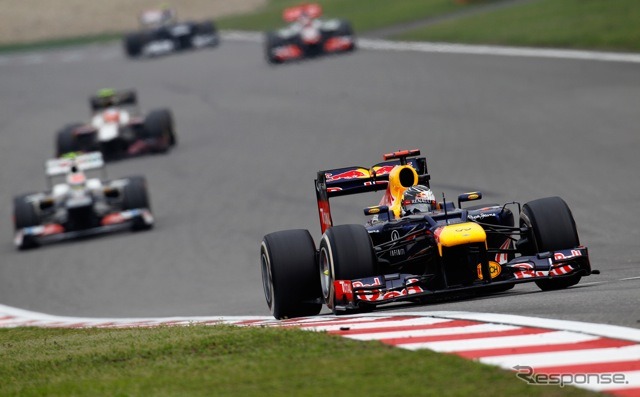 ベッテル(レッドブル。4月15日、F1中国GP)