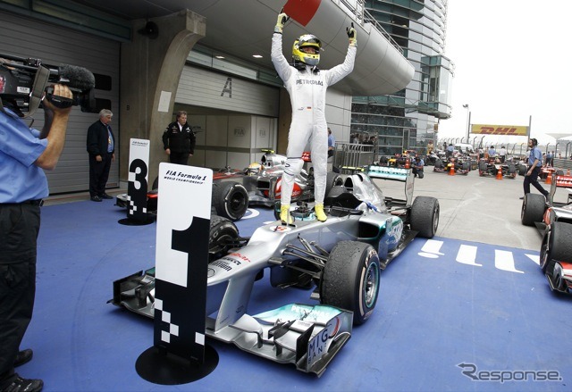 ロズベルグ（メルセデスAMG。4月15日、F1中国GP決勝）