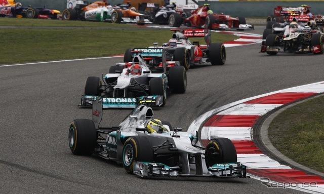 ロズベルグ（メルセデスAMG。4月15日、F1中国GP決勝）