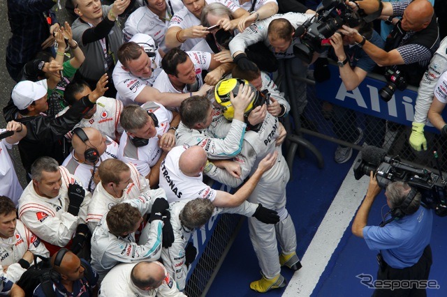ロズベルグ(メルセデスAMG。4月15日、F1中国GP)