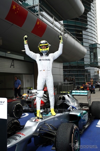 ロズベルグ(メルセデスAMG。4月15日、F1中国GP)