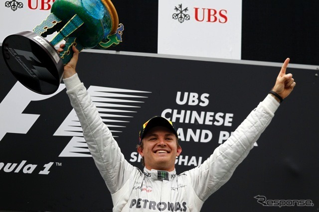 ロズベルグ(メルセデスAMG。4月15日、F1中国GP)