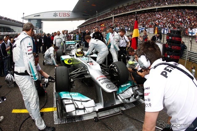 ロズベルグ(メルセデスAMG。4月15日、F1中国GP)