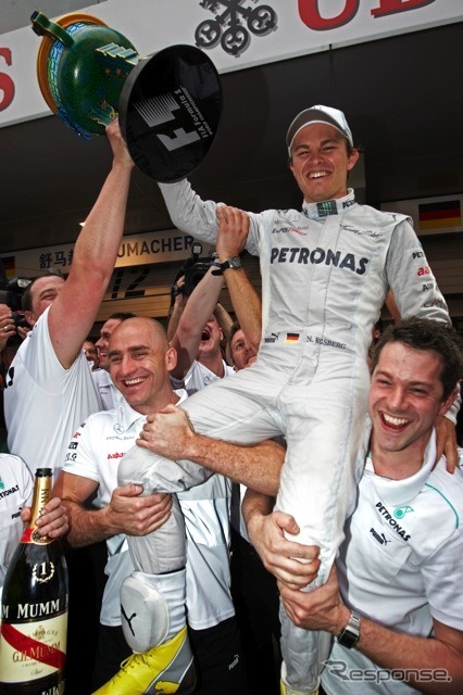 ロズベルグ(メルセデスAMG。4月15日、F1中国GP)