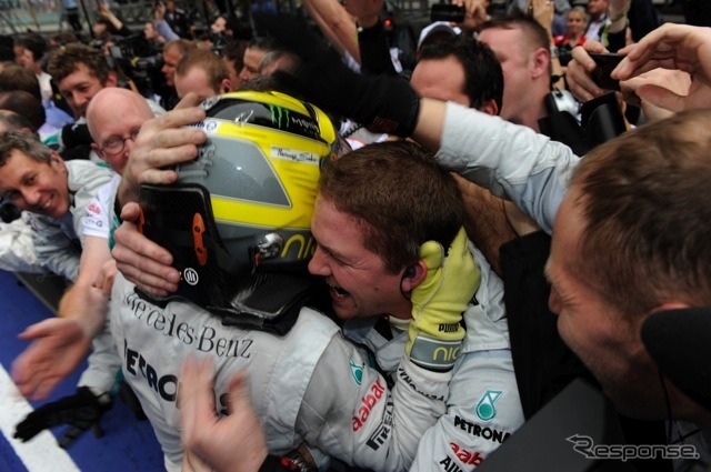 ロズベルグ(メルセデスAMG。4月15日、F1中国GP)