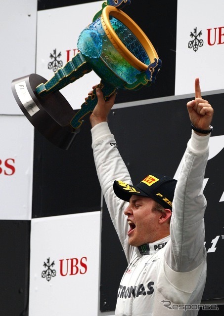 ロズベルグ(メルセデスAMG。4月15日、F1中国GP)