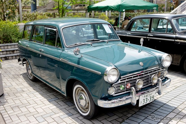 ダットサン、日産の名車がずらりと並んだ