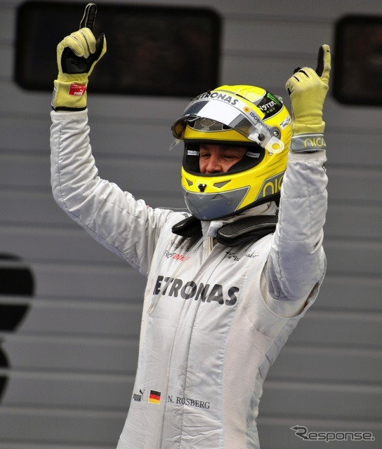 ロズベルグ（メルセデスAMG。4月15日、F1中国GP）