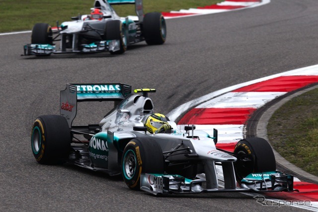 ロズベルグ（メルセデスAMG。4月15日、F1中国GP）