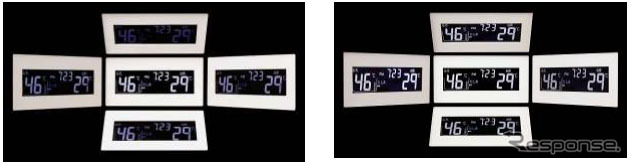 従来の液晶(左)と高コントラスト液晶