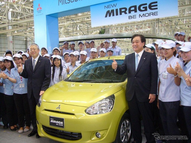 三菱 ミラージュ 生産現場をチェック!?…タイ新工場
